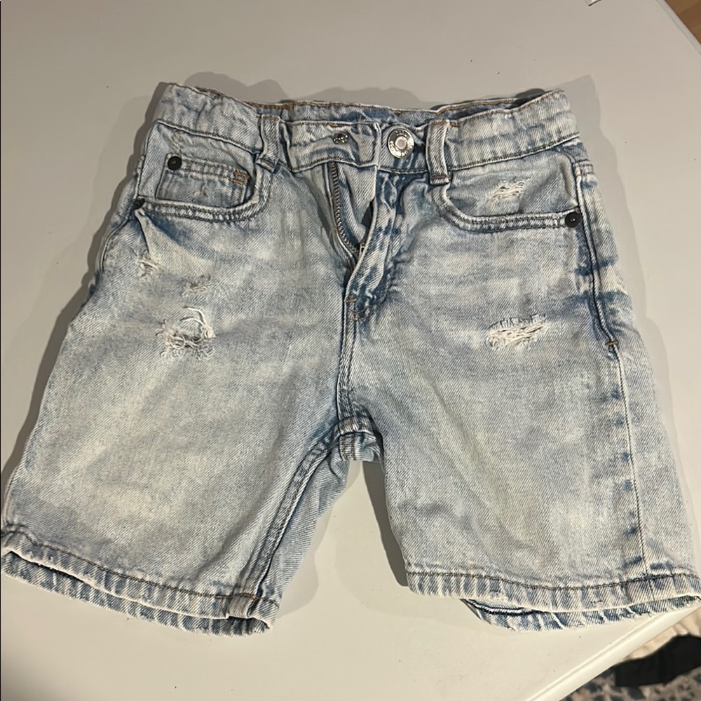 Zara Light Wash Denim Shorts